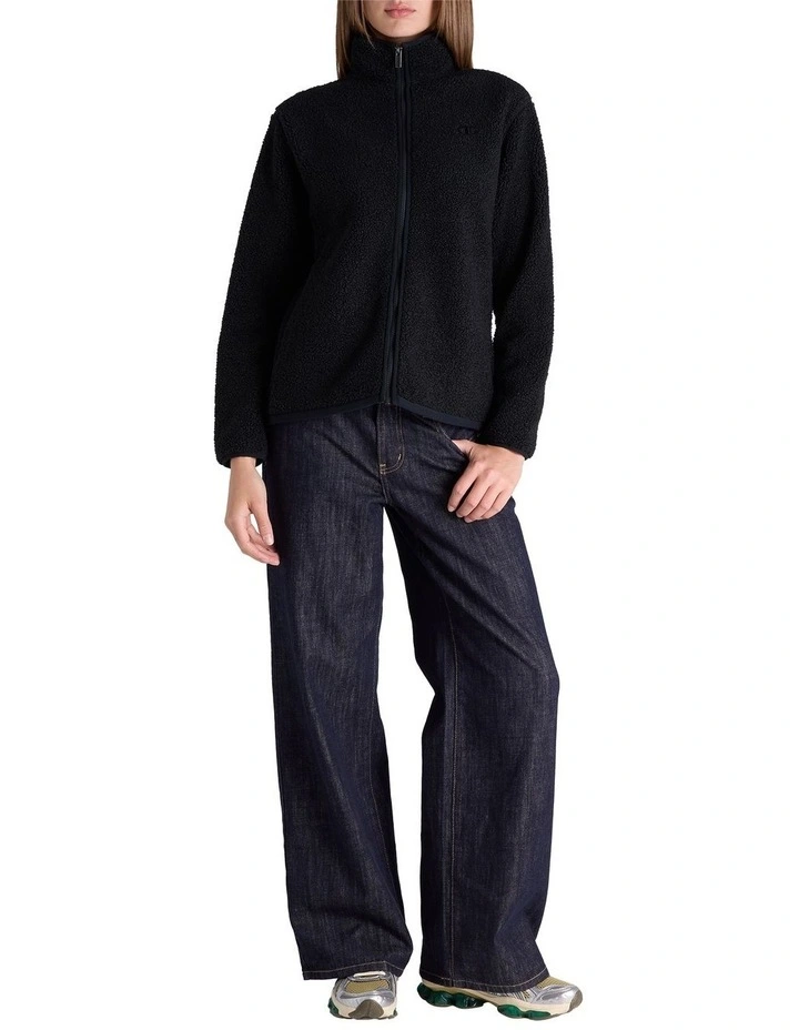 Sherpa Jacket in Black image 4