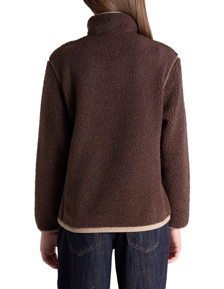 Sherpa Jacket in Brown image 2