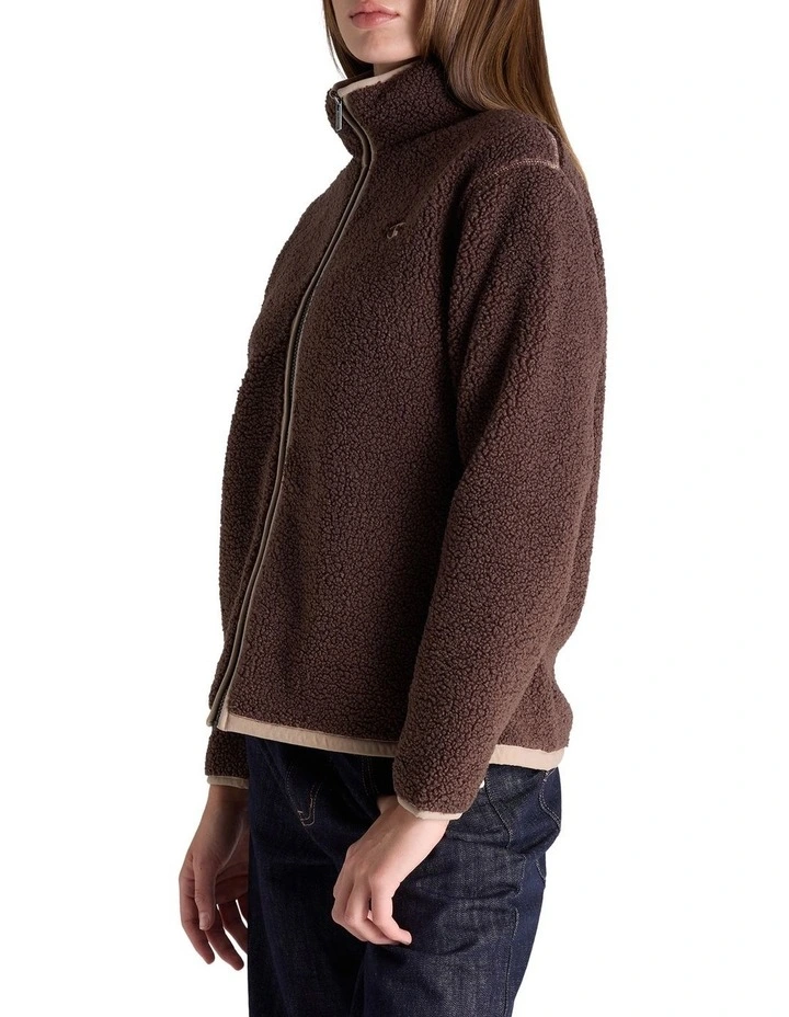Sherpa Jacket in Brown image 3