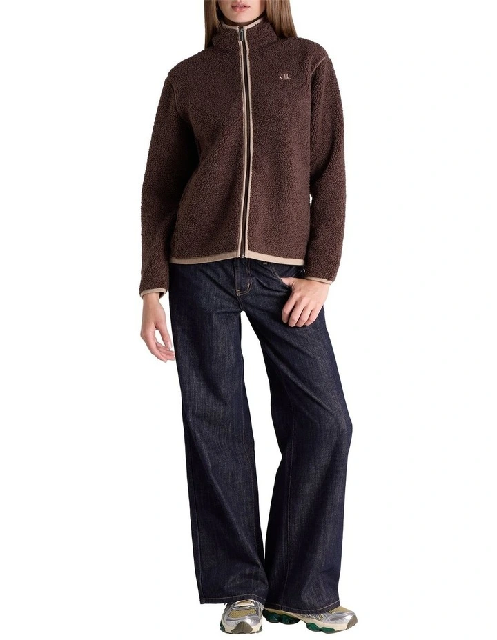Sherpa Jacket in Brown image 4