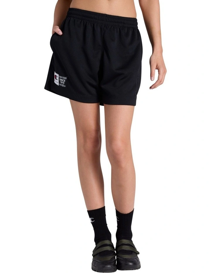 Mesh Sport Shorts in Black image 1