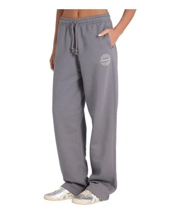 Varsity Straight Leg Trackpant in Grey