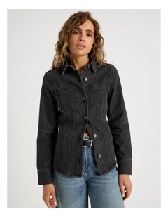 Shaped Shirt in Black