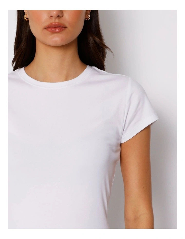 Soft Baby Tee in White image 2