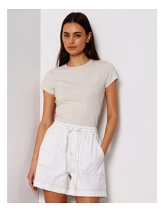 Soft Baby Tee in Beige