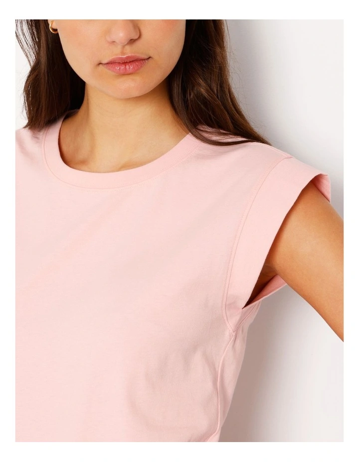 Extended Sleeve Jersey Tee in Blush image 3
