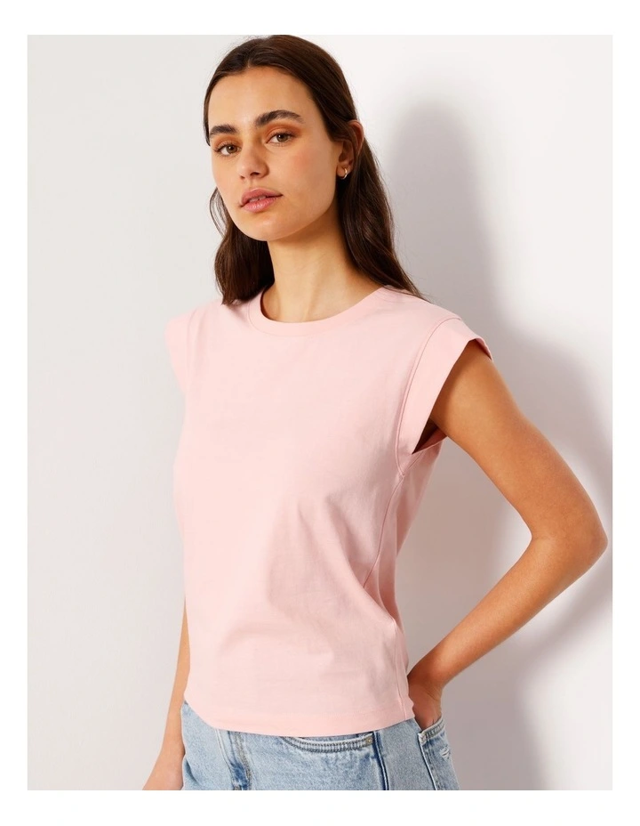 Extended Sleeve Jersey Tee in Blush image 4