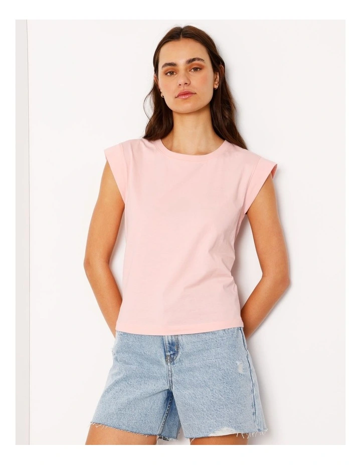Extended Sleeve Jersey Tee in Blush image 5