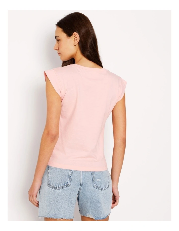 Extended Sleeve Jersey Tee in Blush image 6