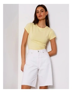 Soft Baby Tee in Light Yellow