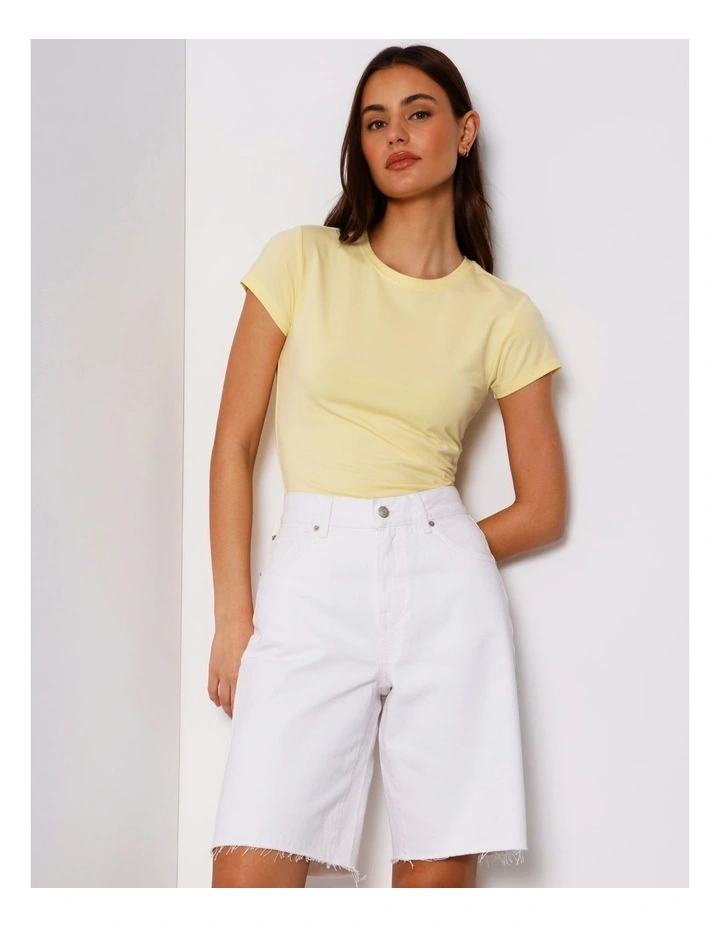 Soft Baby Tee in Light Yellow image 1