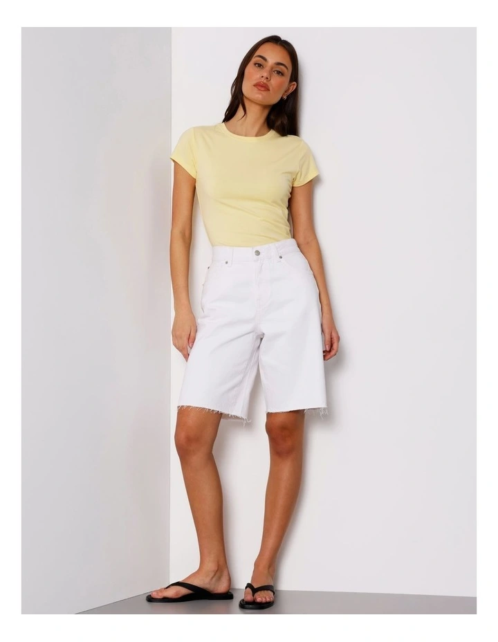 Soft Baby Tee in Light Yellow image 2