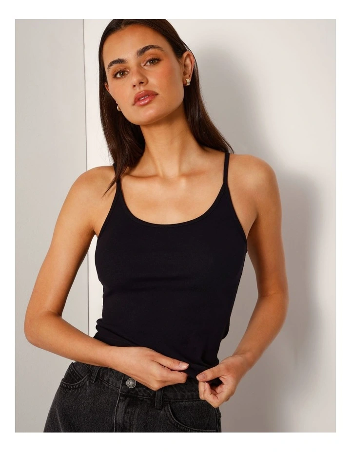 Cami Tank In Black image 1