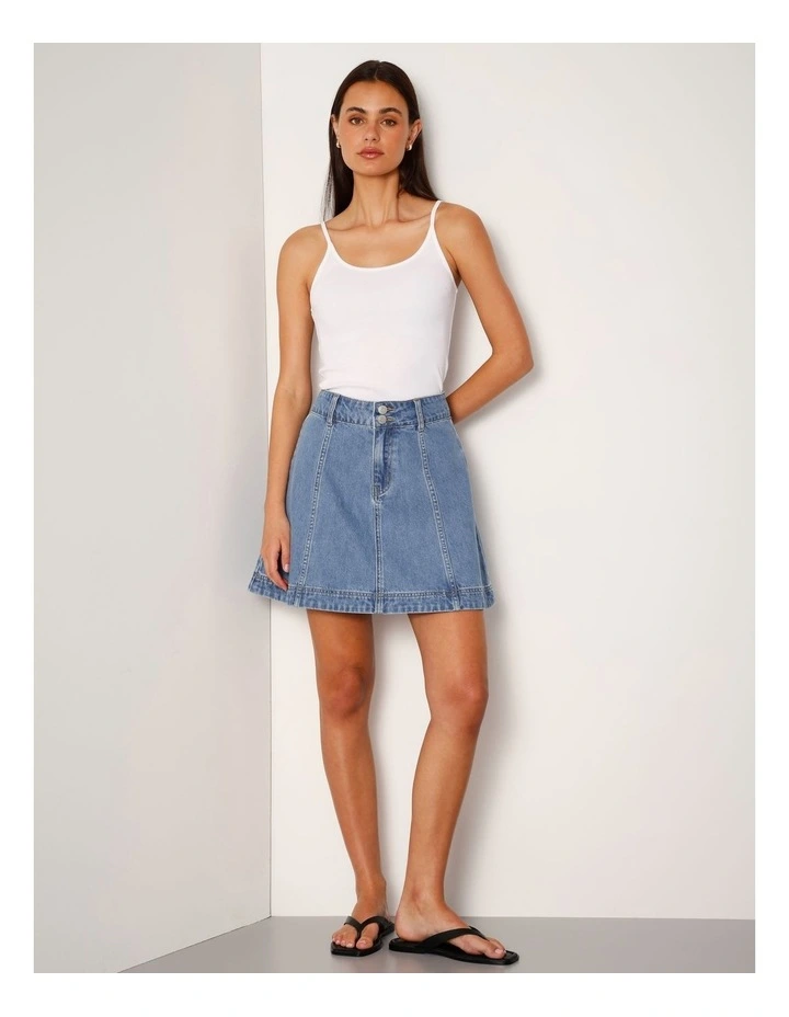 Cami Tank In Bright White image 4