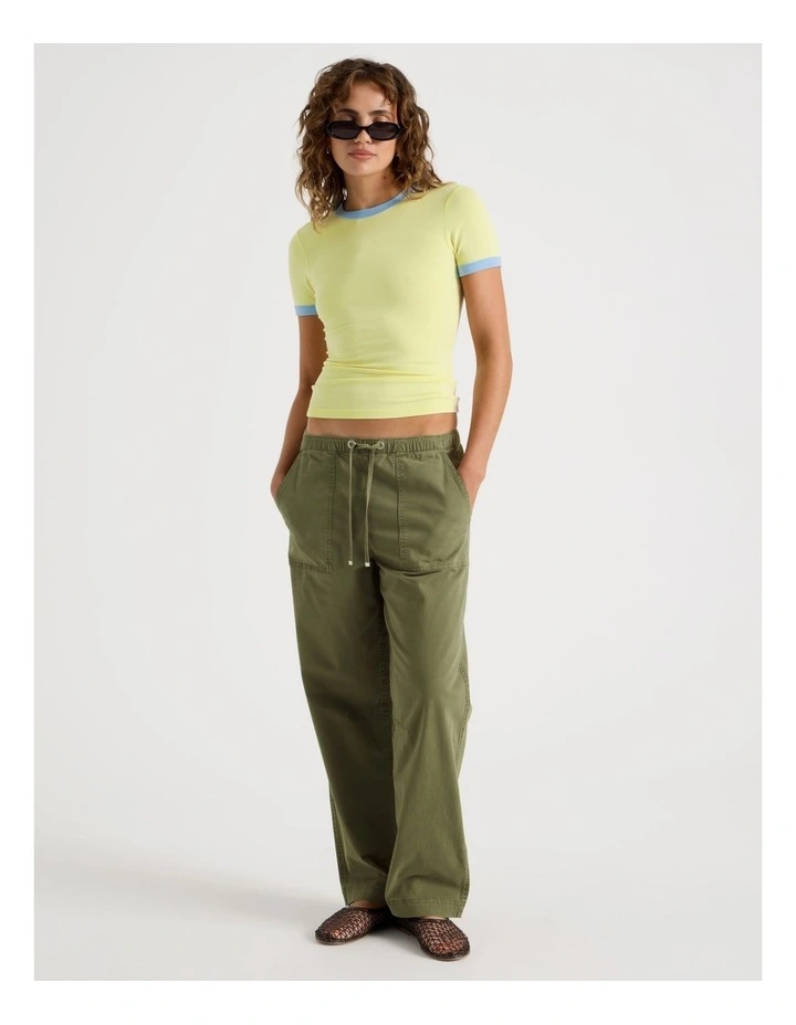 Ringer Tee in Yellow image 3