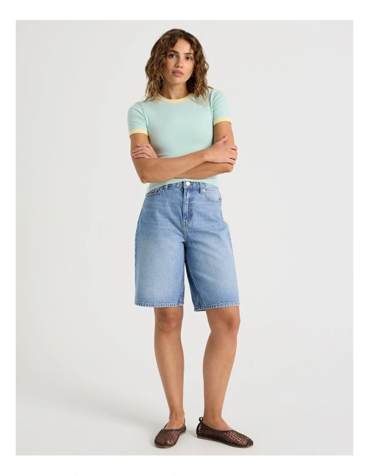Ringer Tee in Green image 4