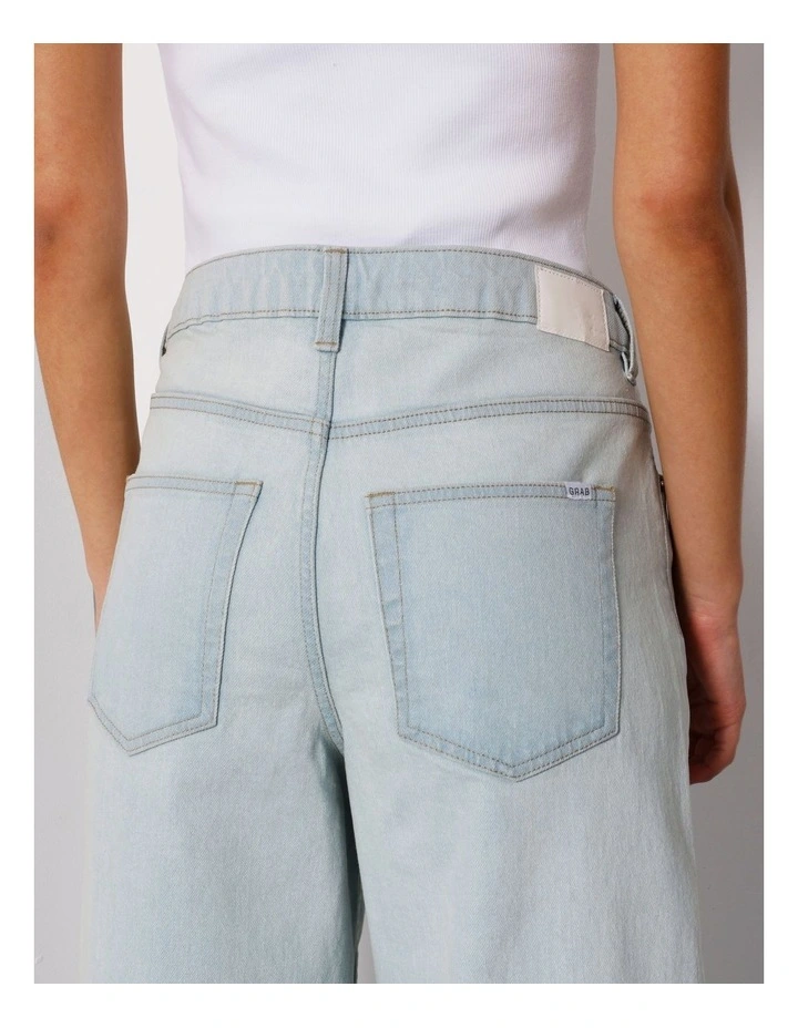 Organic Cotton Wide Leg Jean in Ice Blue image 5