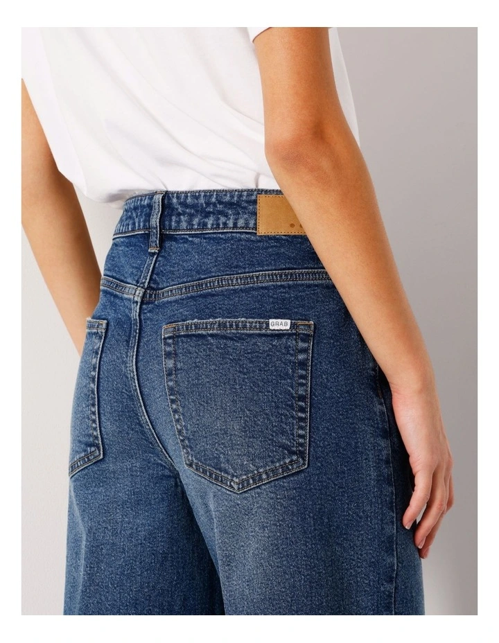 Organic Cotton Wide Leg Jean in Pure Blue image 4