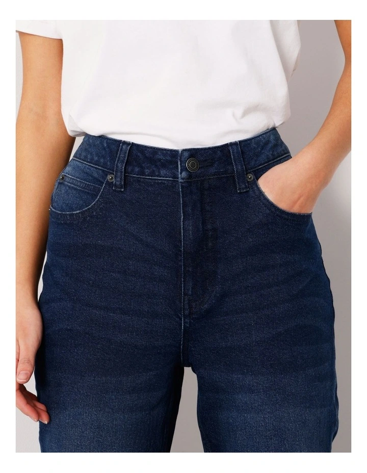 Organic Cotton Blend Flare Jean in Blue Moon image 4