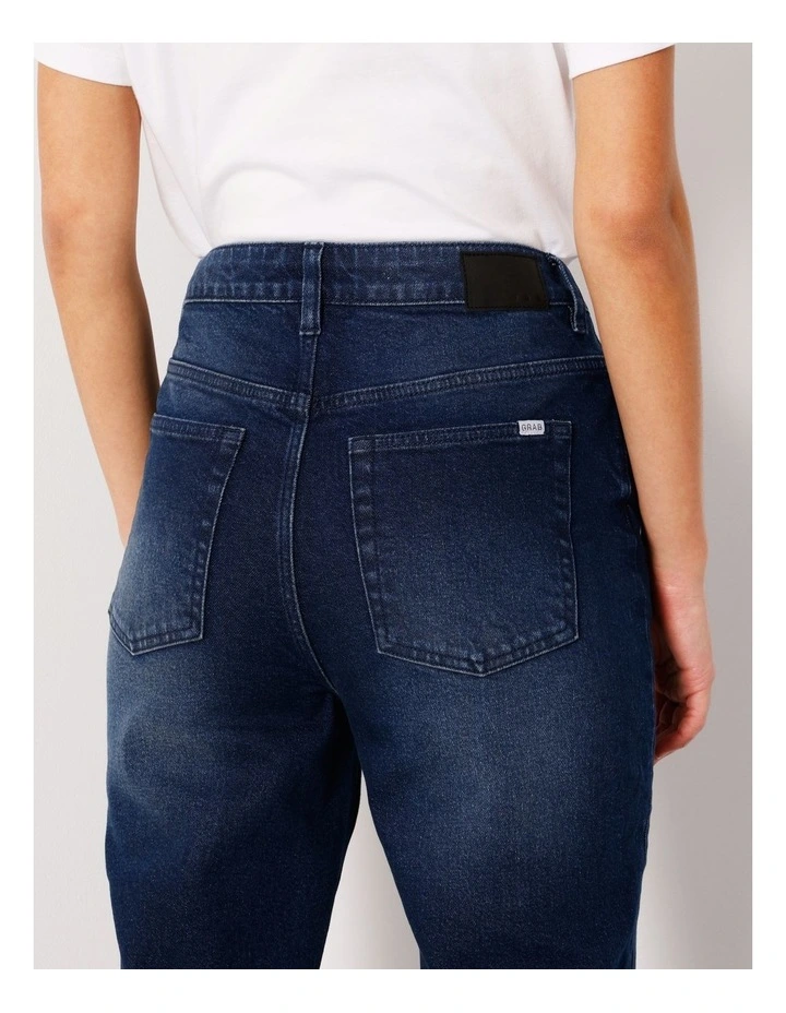 Petite Organic Cotton Blend Flare Jean in Blue Moon image 4