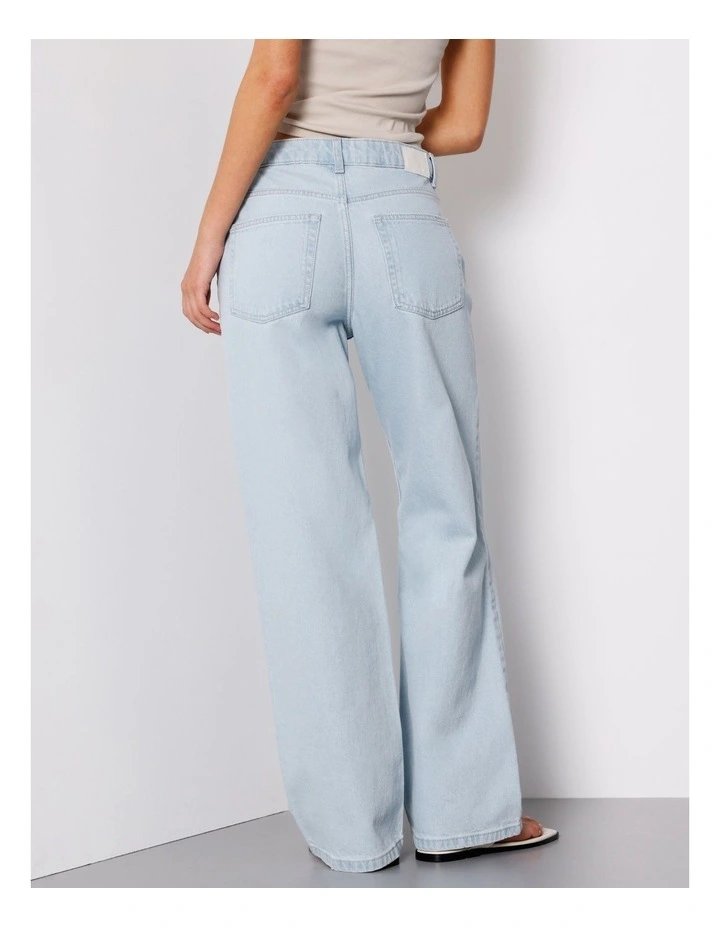 Low Rise Baggy Jean in Ice Blue image 5