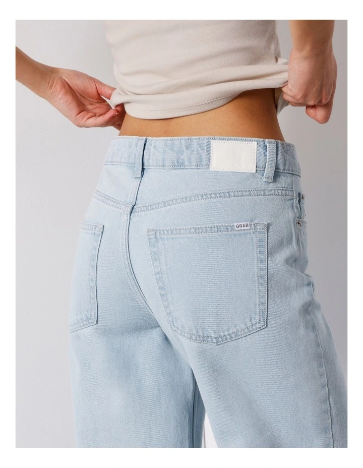 Low Rise Baggy Jean in Ice Blue image 6