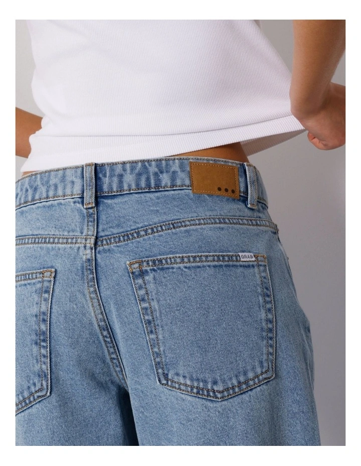 Low Rise Baggy Jean in Surf Blue image 6
