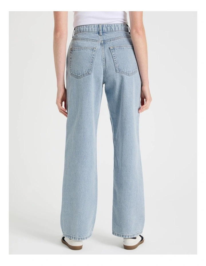 Vintage Straight High Rise Jean In Light Wash image 6