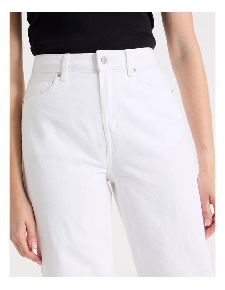 Vintage Straight High Rise Jean In Ecru image 4