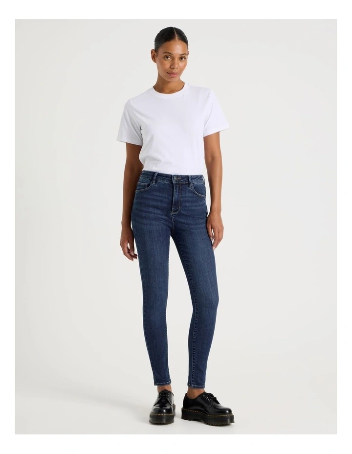 Skinny Shape In Jean In Dark Indigo image 1