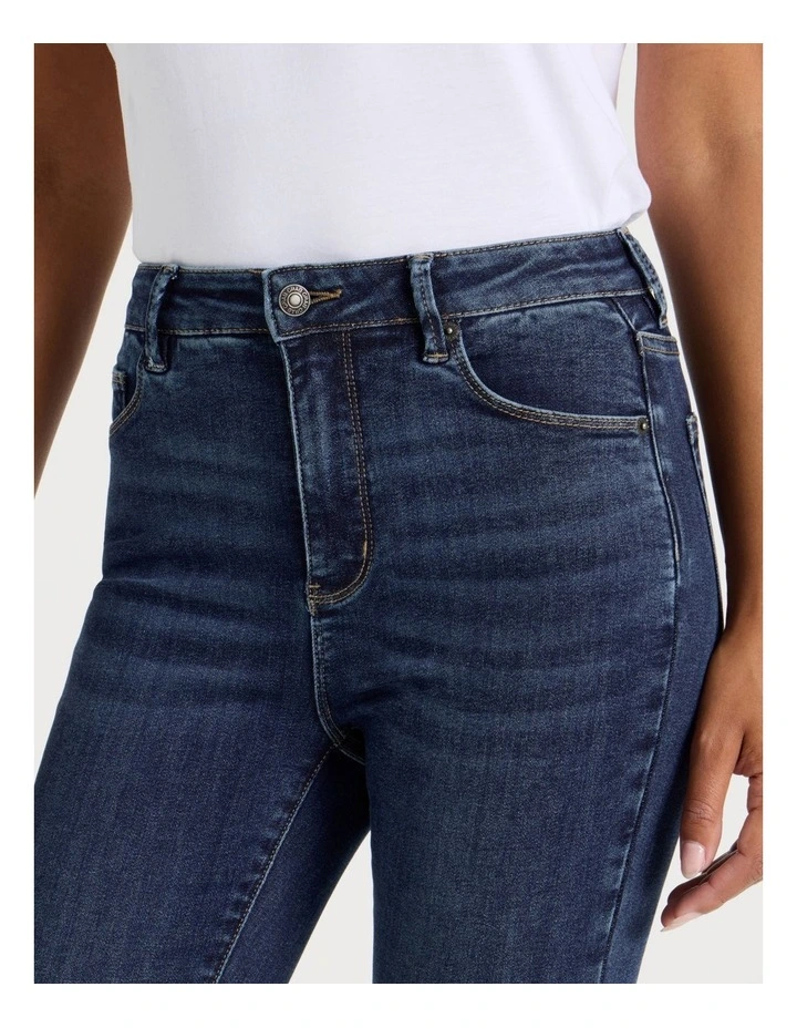 Skinny Shape In Jean In Dark Indigo image 3