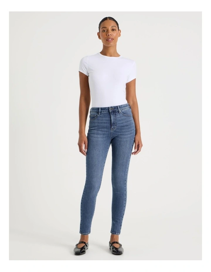 Skinny Shape In Jean In Medium Indigo image 1