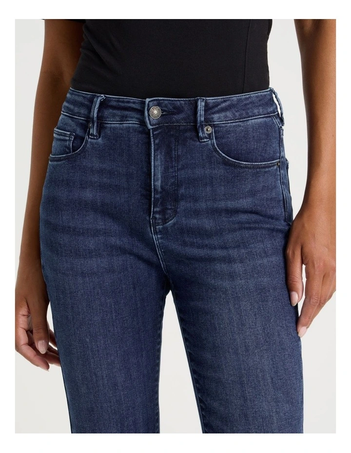 Slim Shape In High Rise Jean In Dark Indigo image 3