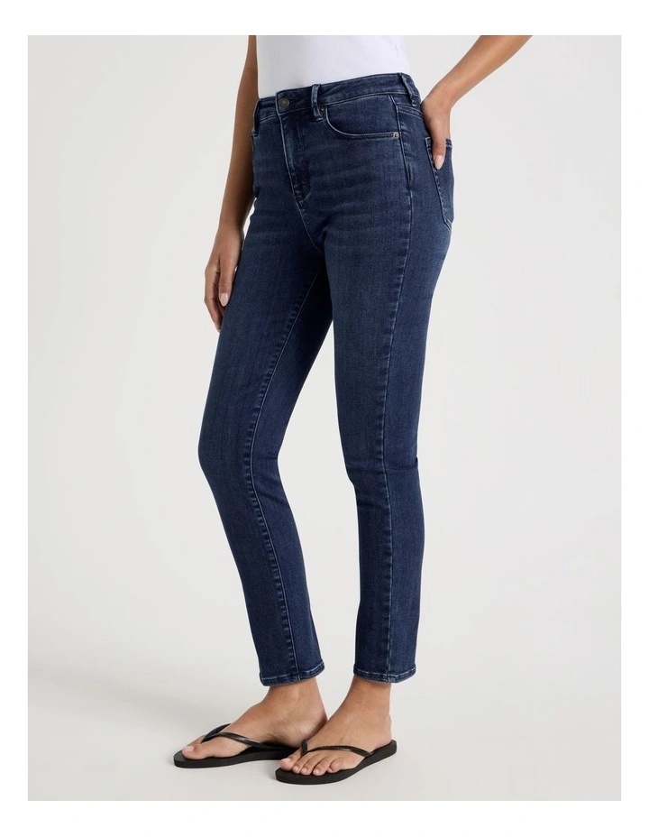 Slim Shape In High Rise Jean In Dark Indigo image 5