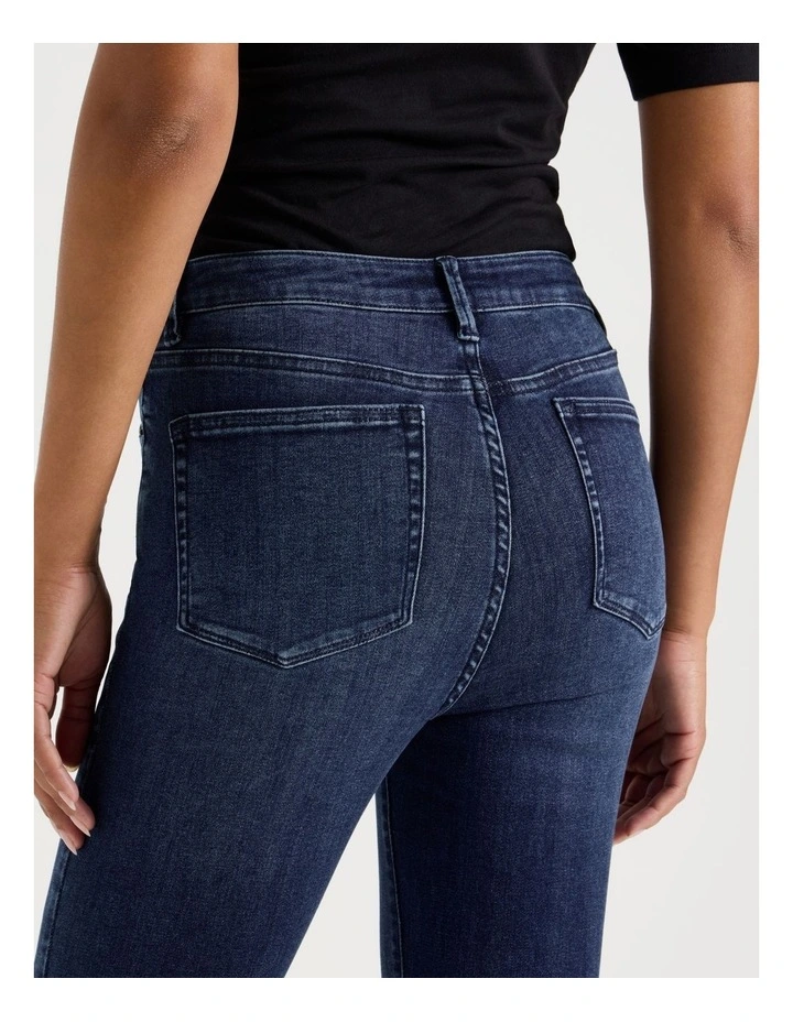 Slim Shape In High Rise Jean In Dark Indigo image 5