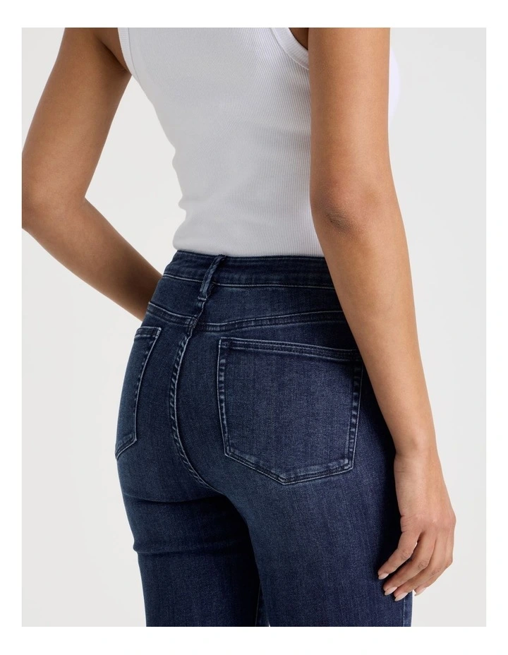 Slim Shape In High Rise Jean In Dark Indigo image 7