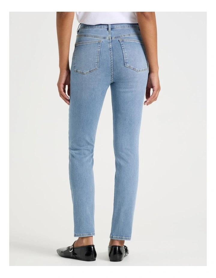 Slim Shape In High Rise Jean In Light Indigo image 4