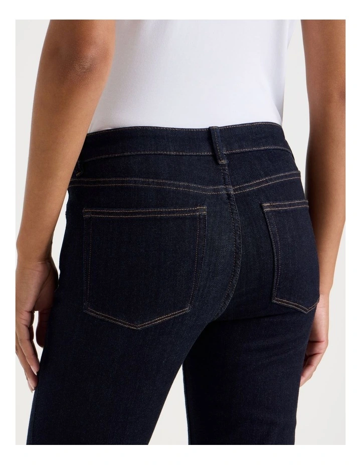 Straight Shape In Mid Rise Jean in Rinse image 5