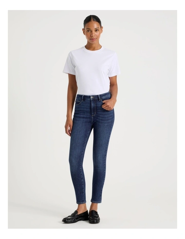 Skinny Shape In Jean In Short Inseam In Dark Indigo image 1