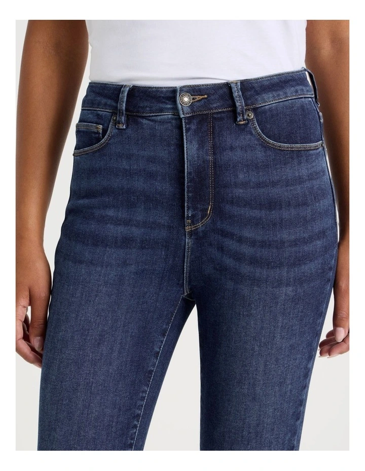 Skinny Shape In Jean In Short Inseam In Dark Indigo image 3