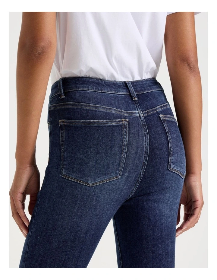Skinny Shape In Jean In Short Inseam In Dark Indigo image 5