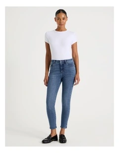 Skinny Shape In Jean In Short Inseam In Medium Indigo