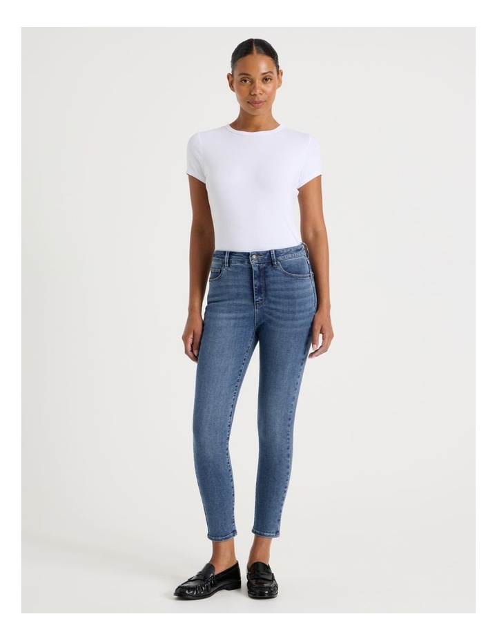 Skinny Shape In Jean In Short Inseam In Medium Indigo
