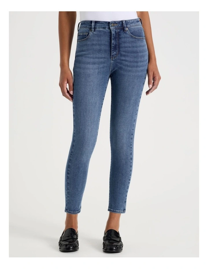 Skinny Shape In Jean In Short Inseam In Medium Indigo image 2