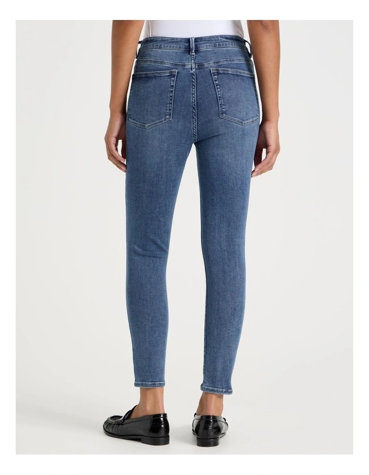 Skinny Shape In Jean In Short Inseam In Medium Indigo image 4