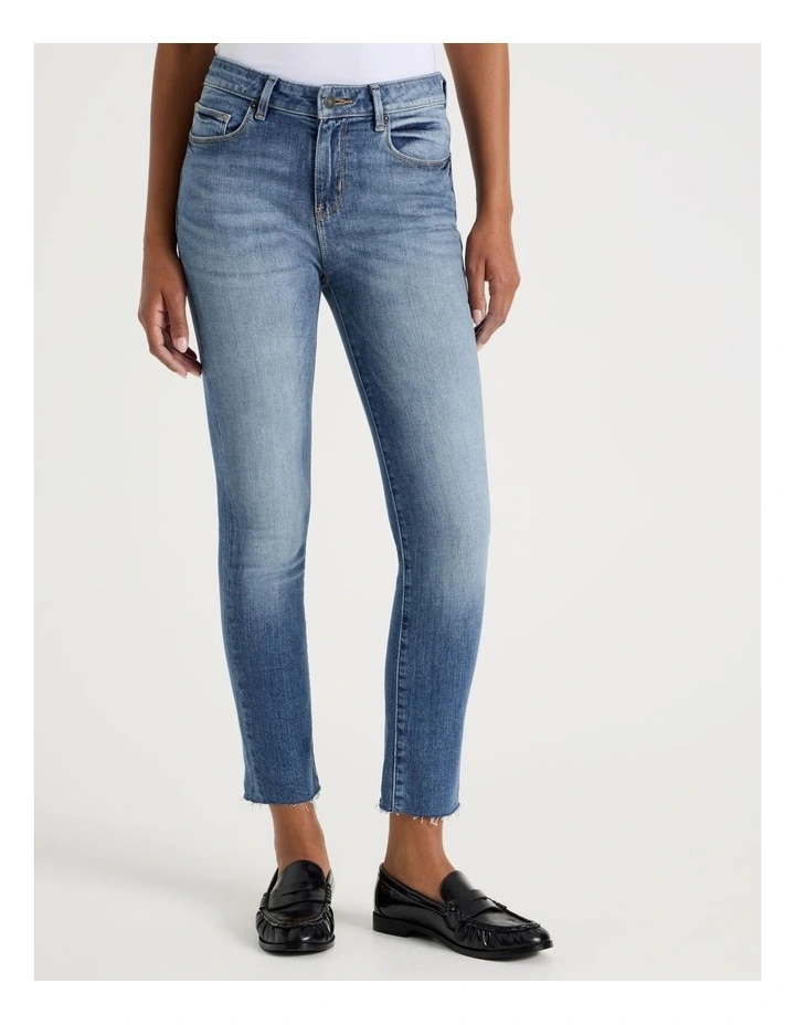 Ankle Skinny Low Rise Jean in Medium Wash image 2