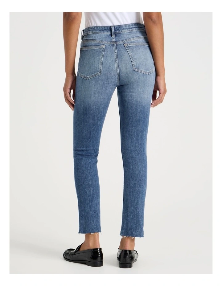 Ankle Skinny Low Rise Jean in Medium Wash image 4