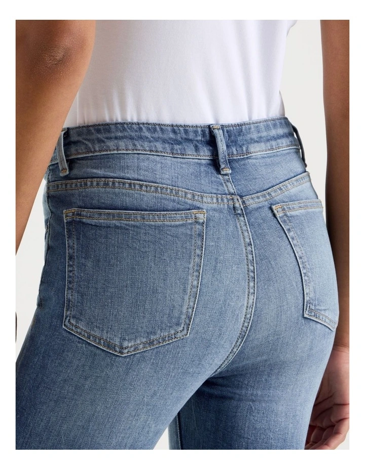 Ankle Skinny Low Rise Jean in Medium Wash image 5