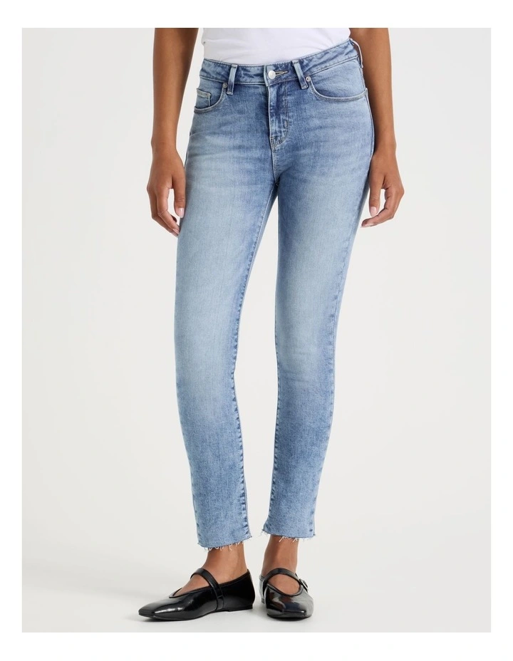 Ankle Skinny Low Rise Jean in Light Indigo image 2