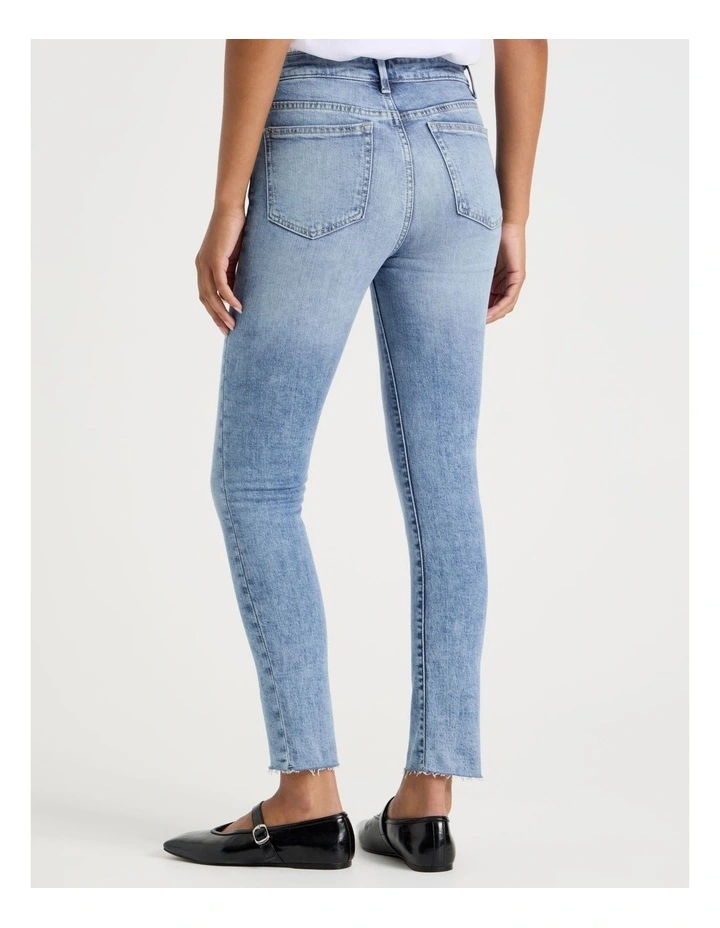Ankle Skinny Low Rise Jean in Light Indigo image 4